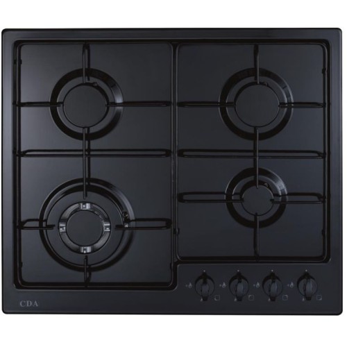 CDA - 4 Burner Gas Hob, Enamel Pan Supports, Front Control